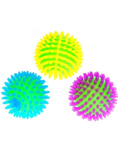 Hopík se soft bodlinkami skákací míček ježek na baterie Světlo 3 barvy