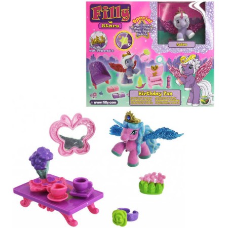 EP Line Filly Stars Glitter hrací set koník s kartou a doplňky v krabici 4 druhy