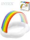 INTEX Baby bazének duhová stříška 142x119x84cm brouzdaliště obláček 57141