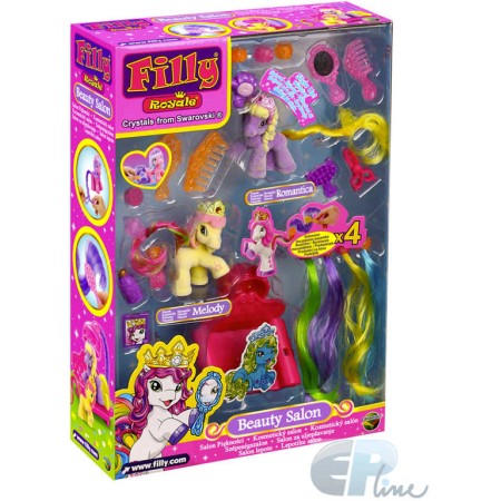 EP line Filly Royale Kosmetický salón kadeřnický set 2 koníci s doplňky plast