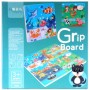 DŘEVO PUZZLE Vkládací různé druhy na desce 5 dílků s úchyty