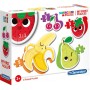 CLEMENTONI Moje první tvarované puzzle Ovoce baby skládačka 4v1