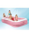 INTEX Bazén obdelníkový nafukovací Family 305x183cm růžový 58487