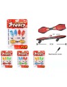 Skateboard prstový 9cm šroubovací set s nástrojem na kartě různé barvy plast