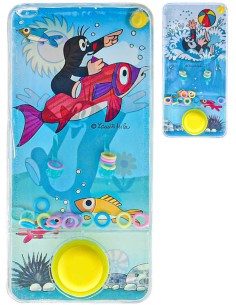 Hra vodní Krtek (Krteček) navlékání kroužků na hroty 2 druhy