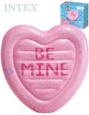 INTEX Lehátko nafukovací Srdce 145x142cm matrace na vodu s držákem nápojů 58789