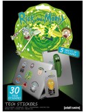 Samolepky technické Rick a Morty set 5 listů 30ks