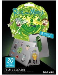 Samolepky technické Rick a Morty set 5 listů 30ks