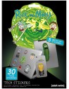 Samolepky technické Rick a Morty set 5 listů 30ks
