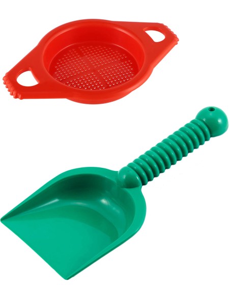 LORI 211 Lopatka + sítko plastový set na písek mix barev