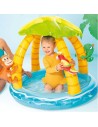 INTEX Bazének baby Tropický ostrov 119x109x66cm se stříškou 58417