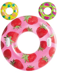 INTEX Kruh plavací Ovoce 107cm nafukovací kolo do vody 3 druhy 56261