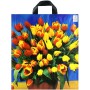 Taška igelitová s potiskem různé foto motivy 43x48cm s páskovým uchem