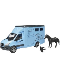 BRUDER 02674 Auto Mercedes Benz Sprinter přeprava zvířat se s koněm