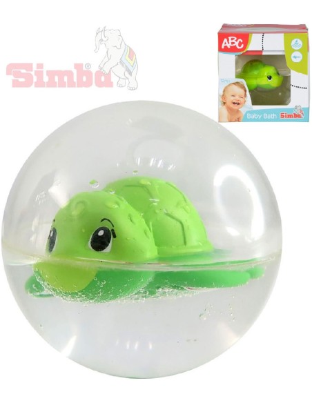 SIMBA Baby želvička plavající v kouli 8cm pro miminko