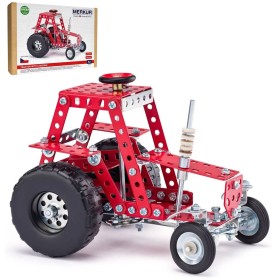 MERKUR 057 Traktor s řízením 208 dílků *KOVOVÁ STAVEBNICE*