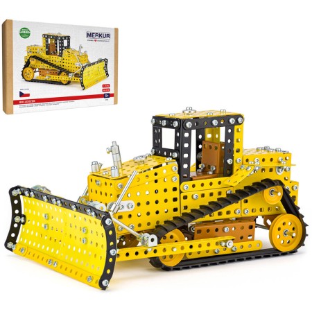 MERKUR Buldozer 504 dílků *KOVOVÁ STAVEBNICE*