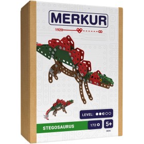 MERKUR F003 Dinosauři: Stegosaurus 172 dílků *KOVOVÁ STAVEBNICE*