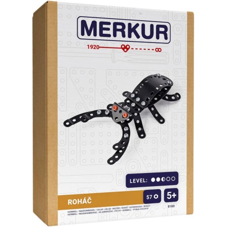 MERKUR F018 Broučci: Roháč 57 dílků *KOVOVÁ STAVEBNICE*