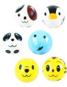 Míček lehký s obličejem Zvířátko 4,5cm soft pěnový 6 druhů