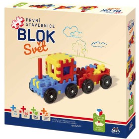 SEVA BLOK Svět plastová STAVEBNICE 146 dílků v krabici