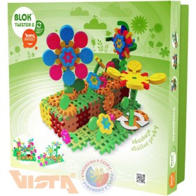 SEVA BLOK Twister 2 plastová STAVEBNICE ozubená kolečka 148 dílků