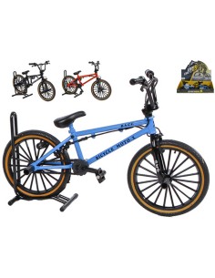 Kolo jízdní BMX free-style prstové 18cm set stojanem 3 barvy kov