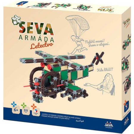 SEVA ARMÁDA Letectvo polytechnická STAVEBNICE 511 dílků