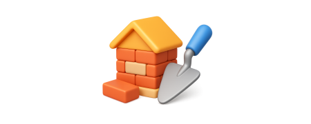 Stavebnice z cihliček a malty