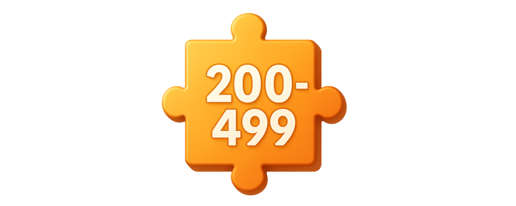 Puzzle 200 - 499 dílků