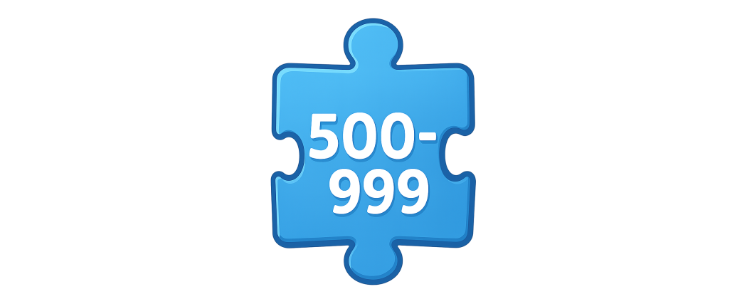 Puzzle 500 - 999 dílků