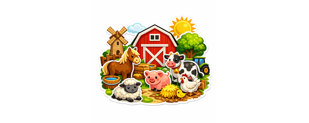 Zvířátka, farmy