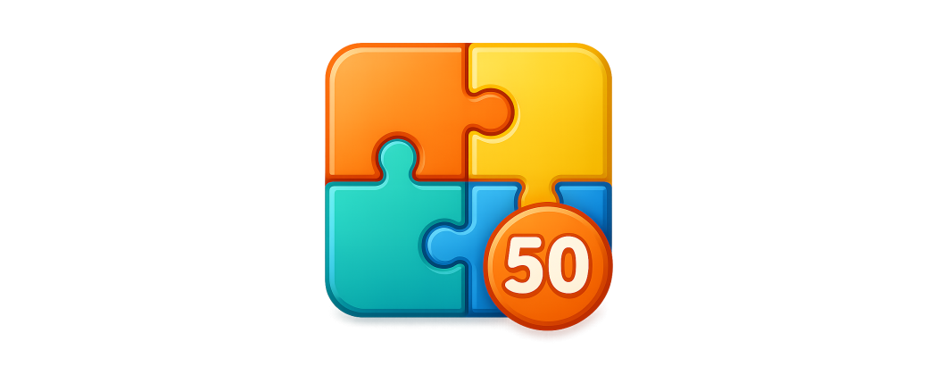 Puzzle do 50 dílků