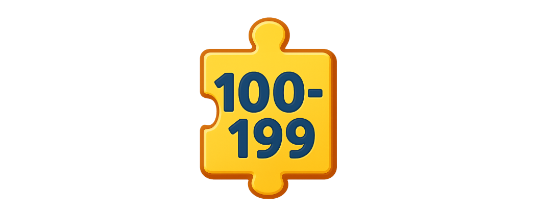 Puzzle 100 -199 dílků
