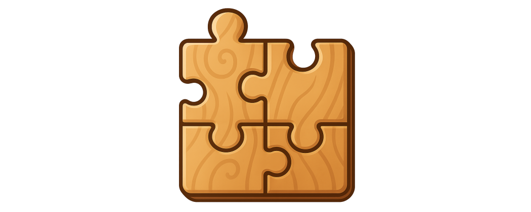Dřevěné puzzle